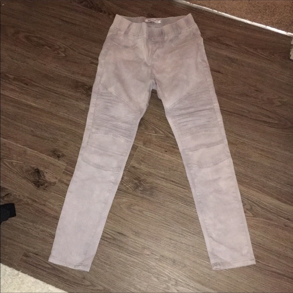 Moto style boutique jeans